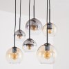 Koyoto lámpara colgante para comedor vintage 6 luces, globos E27, rectangular