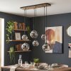 Koyoto lámpara colgante comedor de 6 luces E27 con globos a distintas alturas