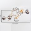 Gastor lámpara de techo moderna con bolas, 10 luces E14 para salón y comedor