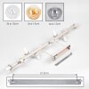 Gastor lámpara de techo moderna con bolas, 10 luces E14 para salón y comedor
