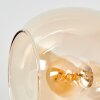 Koyoto plafón de techo 4 luces con pantallas globo, estilo retro vintage