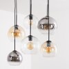 Koyoto lámpara colgante comedor 6 luces con pantallas globo E27 vintage