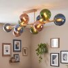 Gastor lámpara de techo de 10 luces con globos E14, estilo retro vintage