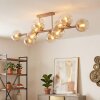 Koyoto lámpara de techo de 10 luces con pantallas esféricas, largo 117 cm