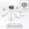 Gastor plafón de techo de 7 luces E14 con tulipas globo para salón