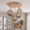 Gastor plafón de techo redondo de 5 luces con globos colgantes, E14, Ø 45 cm