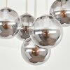 Gastor plafón de techo redondo de 5 luces con globos colgantes, E14, Ø 45 cm