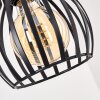 Oravi lámpara colgante con barra de madera 3 luces E27, largo 60 cm
