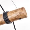 Koyoto lámpara colgante de madera para comedor, 4 luces E27, longitud 80 cm