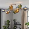 Koyoto plafón de techo retro 10 luces E14 con pantallas esféricas para salón