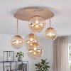 Chehalis plafón de techo con 5 globos, 5 luces G9, ø 45 cm, estilo retro