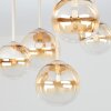 Chehalis plafón de techo con 5 globos, 5 luces G9, ø 45 cm, estilo retro