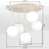 Chehalis plafón de techo de bolas G9, lámpara de techo redonda de 5 luces