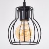 Gondo lámpara colgante de madera rústica, barra de madera, 3 luces, 60 cm