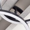 Kordex plafón LED de techo moderno con anillos para salón, comedor y pasillo