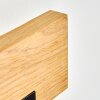 Inzino barra LED de madera como aplique de pared rectangular, set de 2, 3000 Kelvin