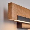 Inzino barra LED de madera como aplique de pared rectangular, set de 2, 3000 Kelvin