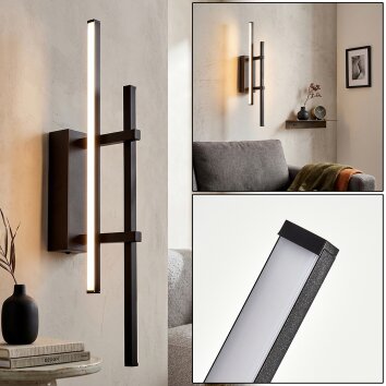 Kiron aplique de pared LED interior moderno de doble barra para salón y pasillo