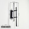 Kiron aplique de pared LED interior, lámpara de pared alargada, set de 2