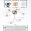 Chehalis plafón de techo 6 luces G9, lámpara de techo esférica Ø 58 cm
