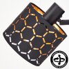 Alsen aplique de pared con foco orientable y pantalla de ranuras, set de 2