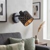 Aplique de pared Tallaboa con ranuras simétricas, foco orientable E14 e interruptor
