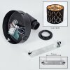Alsen aplique de pared orientable E14 con interruptor y pantalla geométrica