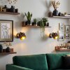 Alsen aplique de pared set de 2 con ranuras simétricas, foco orientable E14