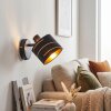 Alsen aplique de pared con foco orientable E14 y ranuras simétricas