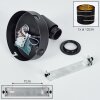 Alsen aplique de pared con foco orientable E14 y ranuras simétricas