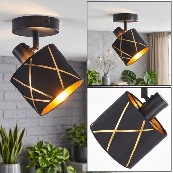 Opatija plafón de techo orientable E14 con foco giratorio para salón y comedor