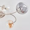 Chehalis lámpara de techo 6 luces con brazos curvos y pantallas globo ø 64 cm