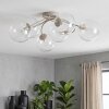 Chehalis plafón de techo 6 luces G9 Ø 64 cm con brazos curvos y esferas