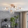 Chehalis plafón de techo 6 luces G9 Ø 64 cm con brazos curvos y esferas
