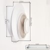 Lemik aplique de pared LED redondo orientable con anillos luminosos