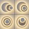Lemik aplique de pared LED redondo orientable con anillos luminosos