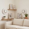 Lemik set de 2 apliques de pared LED redondos, luz decorativa orientable