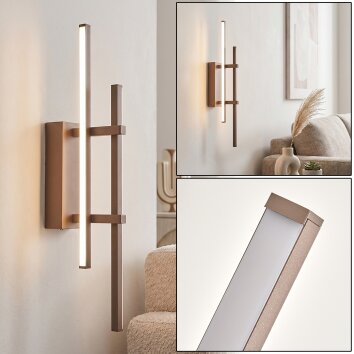 Kiron aplique LED de pared lineal rectangular, 14 W, 1450 lúmenes, 3000 Kelvin