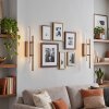 Kiron aplique de pared LED moderno, set de 2, lámpara mural vertical rectangular