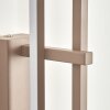 Kiron aplique de pared LED moderno, set de 2, lámpara mural vertical rectangular