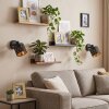 Alsen aplique de pared orientable, set de 2 con pantalla con recortes E14