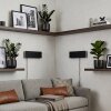 Axion aplique de pared LED rectangular con mando a distancia, pack de 2