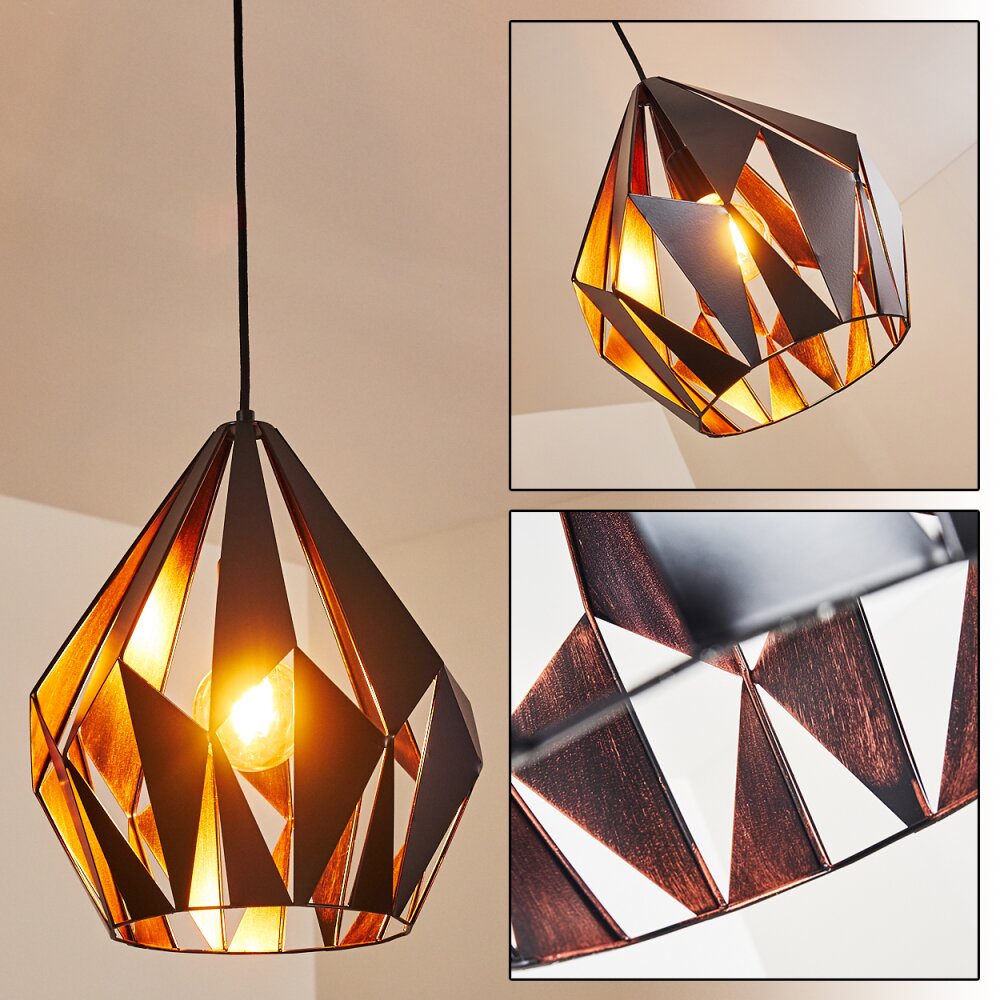 Situk Lámpara Colgante Cobre, Negro, 1 luz main product photo
