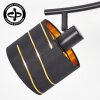 Alsen plafón de techo con 2 focos E14, estilo retro vintage para salón y pasillo
