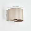 Tamarin aplique exterior LED redondo set de 2 para fachada y jardín