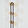 Voril lámpara de pie columna retro de 3 luces E27, 141,5 cm, interruptor de pie