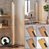 Inzino lámpara de pie LED de columna rectangular, 123,5 cm, para salón