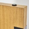 Lámpara de pie Inzino LED con perfil rectangular color madera, luz cálida de 3000 Kelvin