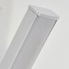 Velix lámpara de pie LED moderna curvada, 143 cm, con interruptor de pie