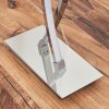 Velix lámpara de pie LED moderna curvada, 143 cm, con interruptor de pie